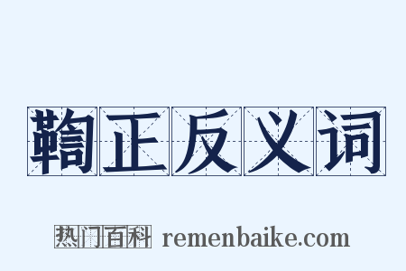 鞫正反义词是什么意思的图片